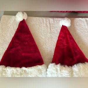 Santa and Mrs. Claus Velvet Hats.